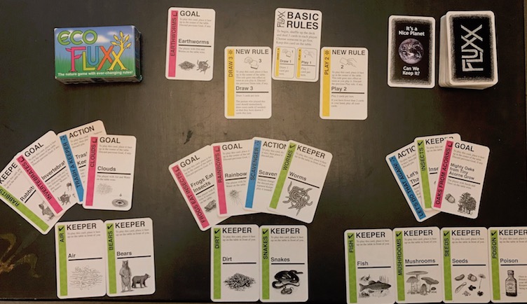 Eco Fluxx example 3 player game