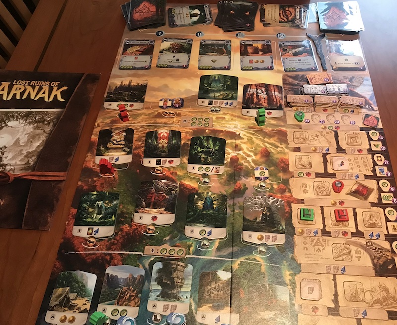 End game board with research track