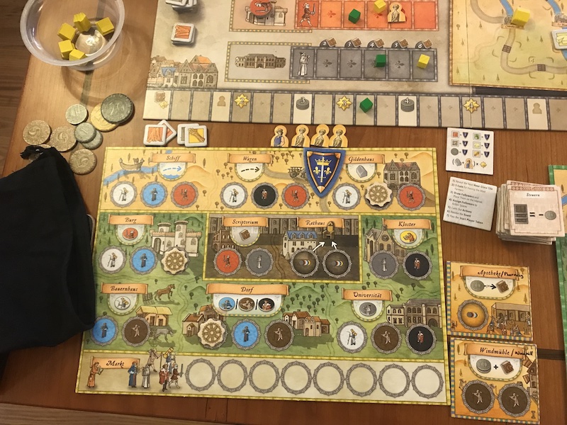 Close up of Orleans player board