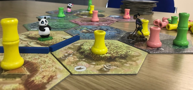 Takenoko showing Panda, Mrs Panda and Gardener